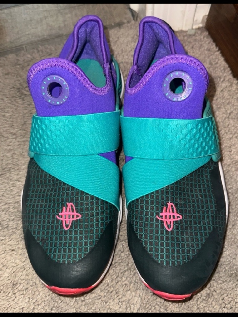 Nike Kids Purple, Teal & Pink Slip-On Sneakers